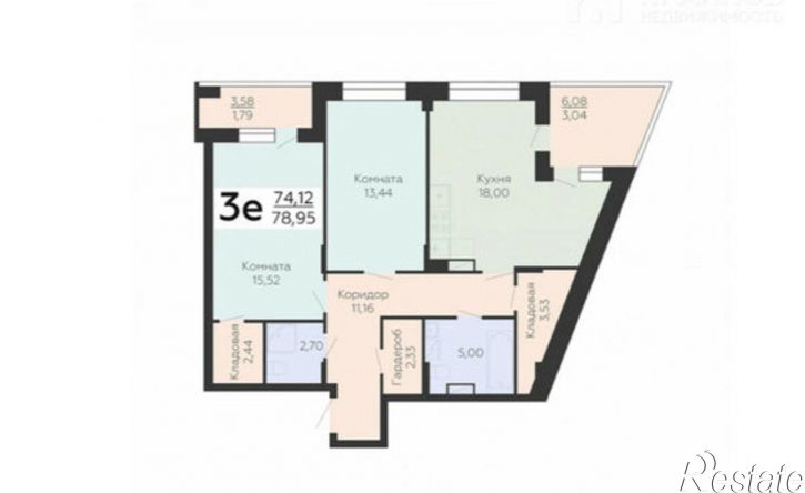 3-комн квартира в новом доме ул Электросигнальная, 9А,  д. 9А