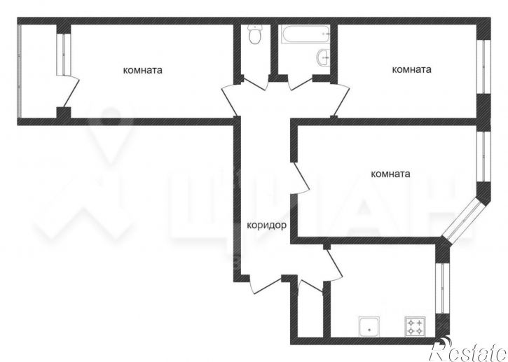 3-комн квартира б-р Победы, 23а,  д. 23а
