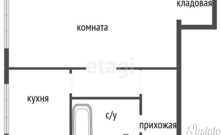 1-комн квартира ул Переверткина, 12,  д. 12