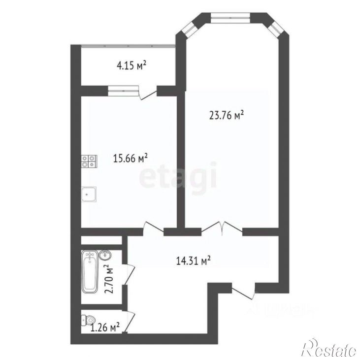 1-комн квартира ул Антонова-Овсеенко, 33б,  д. 33б
