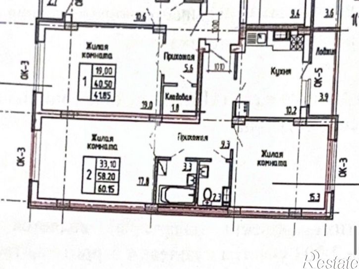 2-комн квартира пер Здоровья, 90/4,  д. 90/4