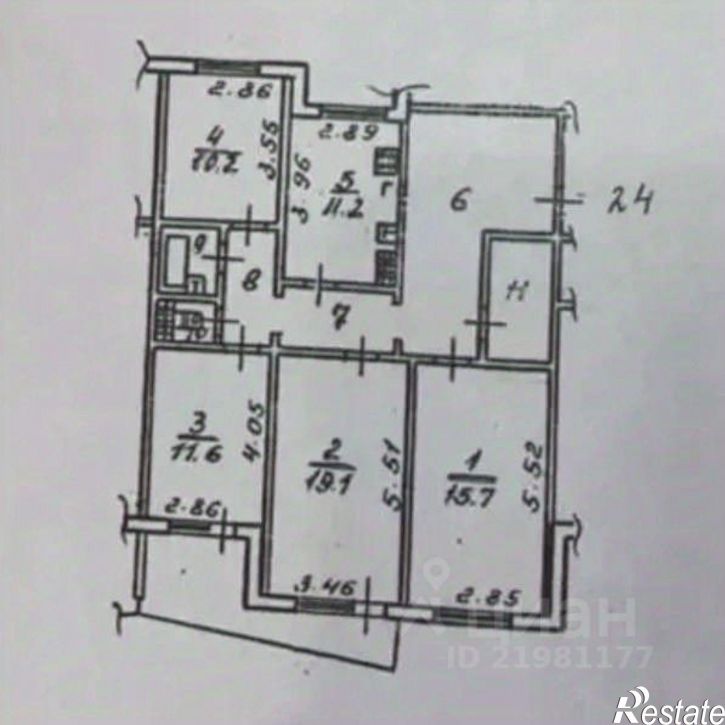 4-комн квартира улица Генерала Лизюкова, 105,  д. 105