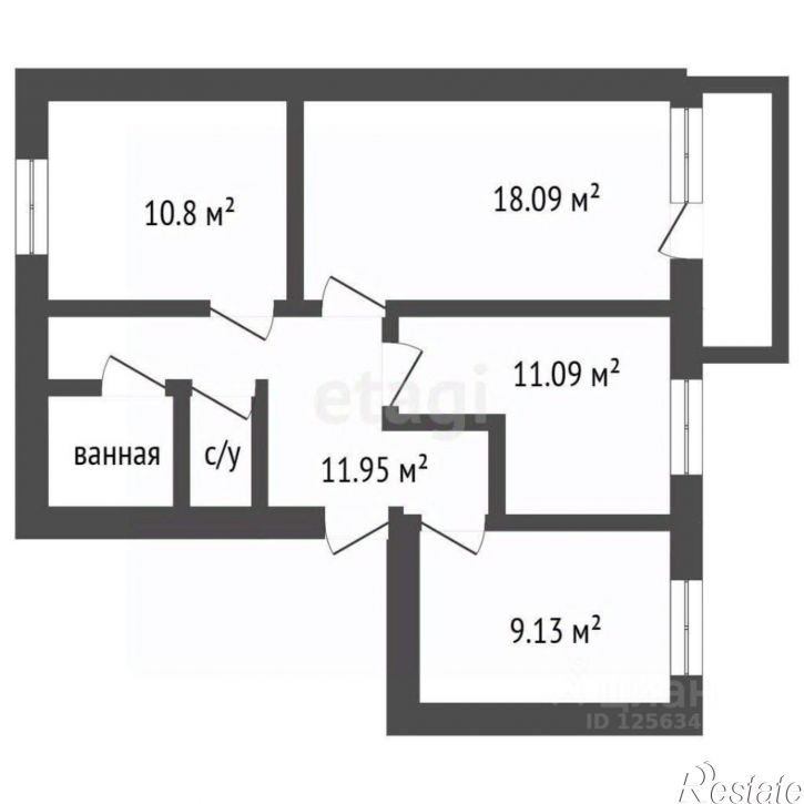 3-комн квартира ул Миронова, 43б,  д. 43б