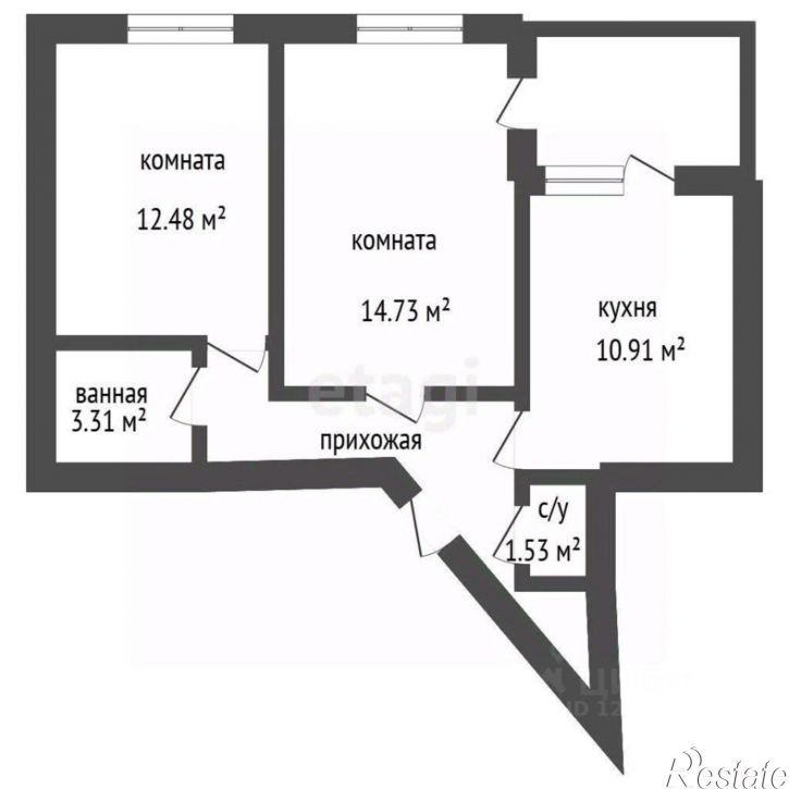 2-комн квартира улица 121-й Стрелковой Дивизии, 50А,  д. 50А