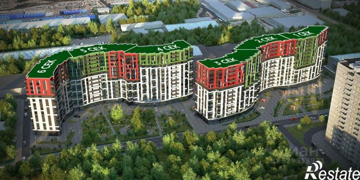 2-комн квартира в новом доме улица Туполева, 27А,  д. 27А