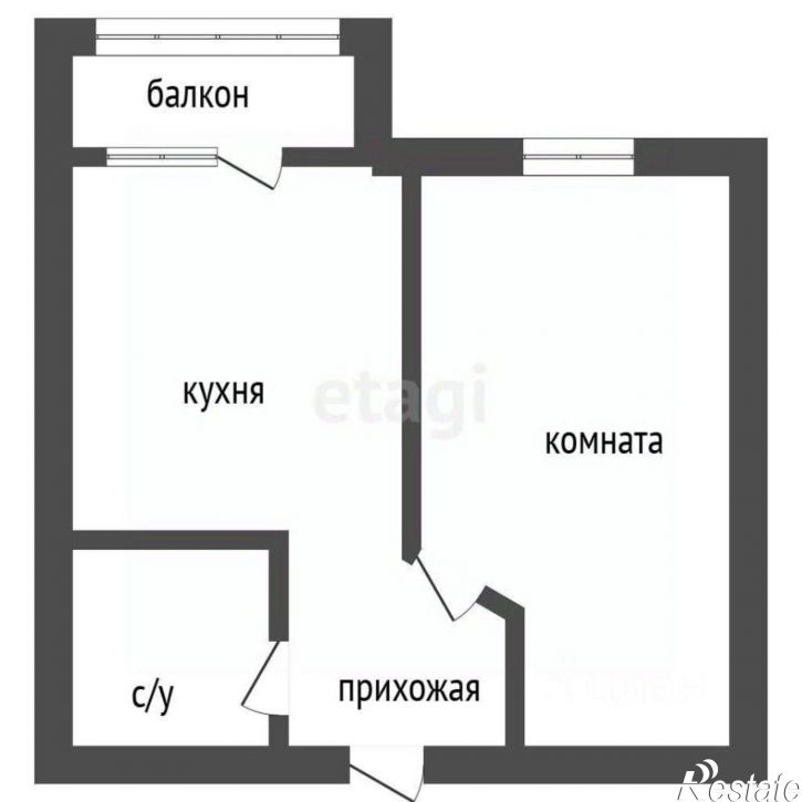 1-комн квартира улица Космонавтов, 54,  д. 54
