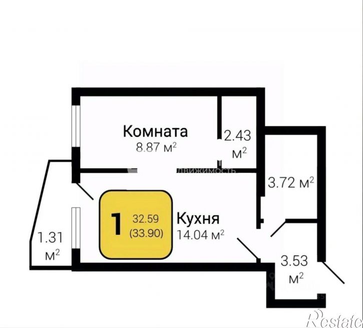 1-комн квартира наб Максима Горького, 49б,  д. 49б
