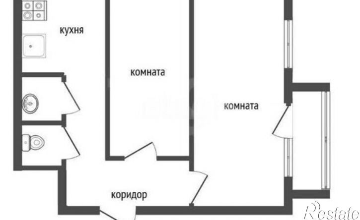 2-комн квартира Пеше-Стрелецкая улица, 159,  д. 159