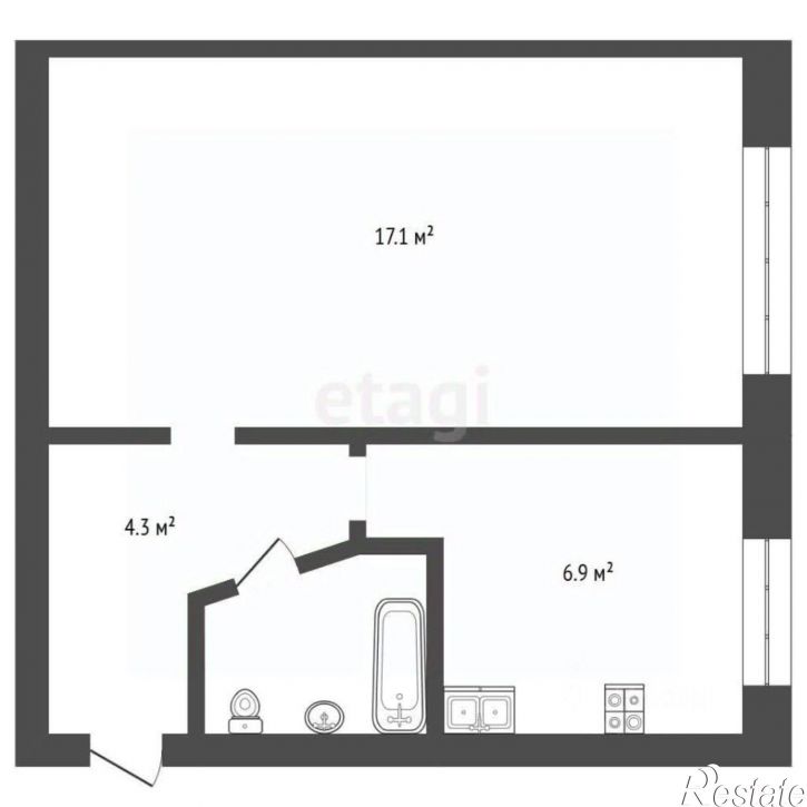 1-комн квартира проспект Патриотов, 18,  д. 18