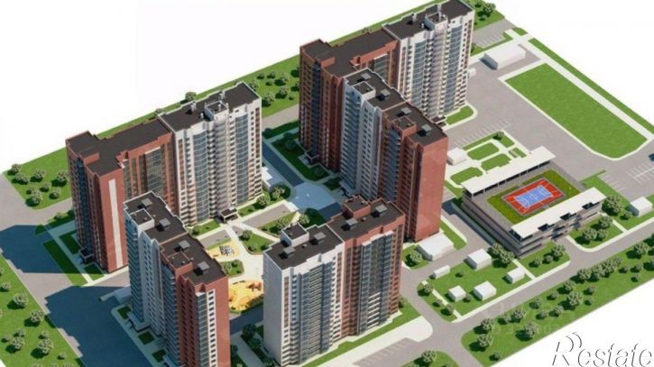 2-комн квартира в новом доме Крымская улица, 3/1,  д. 3/1