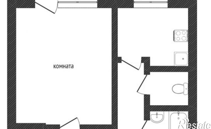 1-комн квартира ул Новосибирская, 61,  д. 61