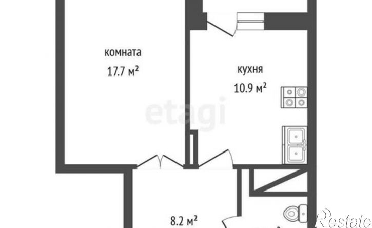 1-комн квартира ул Краснознаменная, 57/3,  д. 57/3