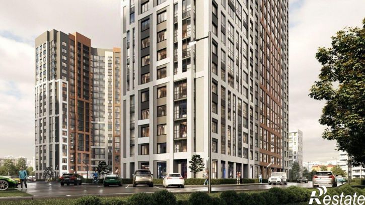 1-комн квартира в новом доме ул Богдана Хмельницкого, 45А,  д. 45А