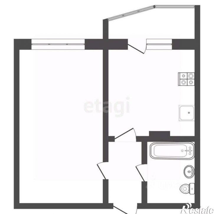 1-комн квартира Ленинградская улица, 82В,  д. 82В
