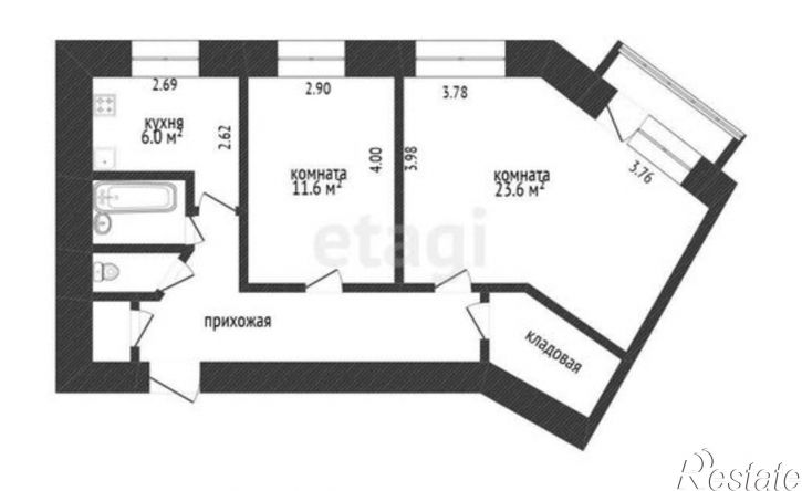 2-комн квартира Краснозвёздная улица, 10,  д. 10