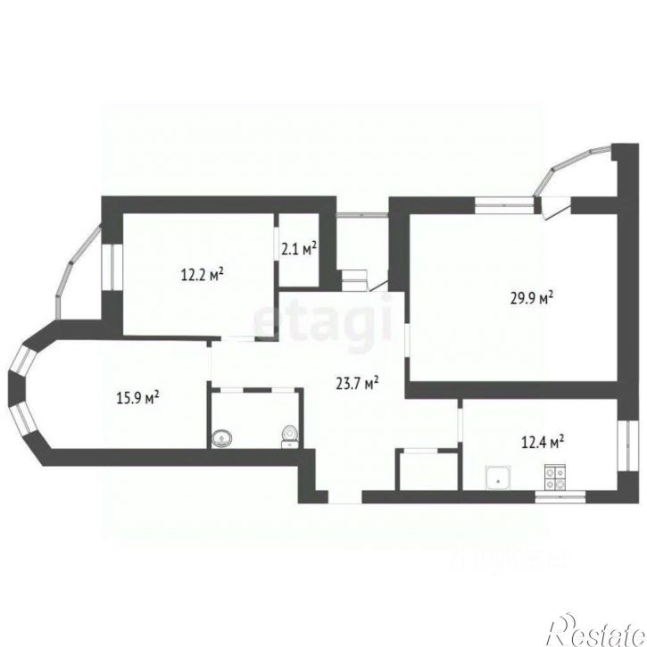 3-комн квартира улица Ломоносова, 114/10,  д. 114/10