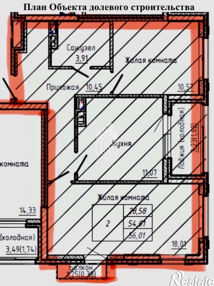 2-комн квартира улица Ломоносова, 116Б,  д. 116Б