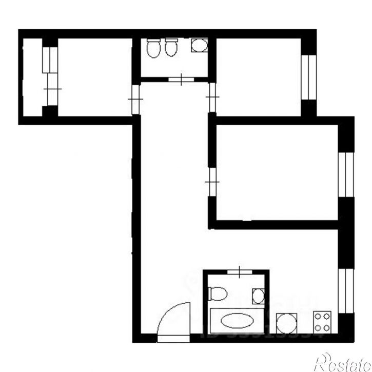 3-комн квартира улица Берёзовая Роща, 24/1,  д. 24/1