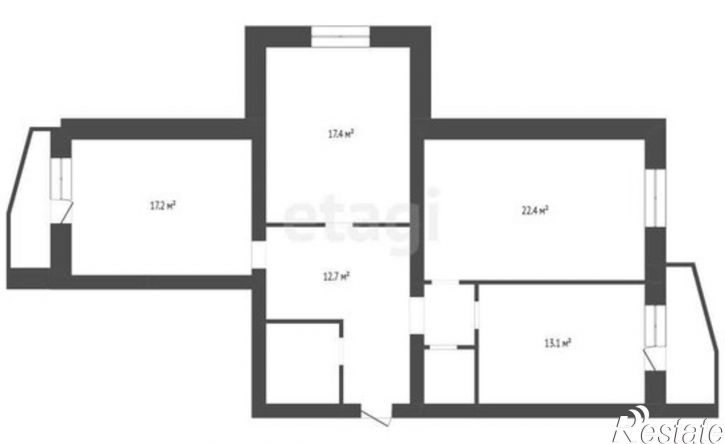 3-комн квартира улица Владимира Невского, 38А,  д. 38А