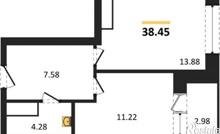 1-комн квартира в новом доме ул Кривошеина, 13/3,  д. 13/3