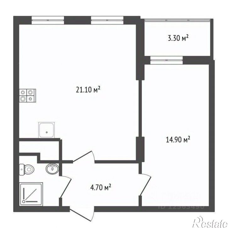 2-комн квартира бульвар Содружества, 5,  д. 5