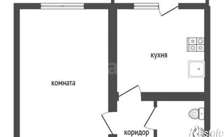 1-комн квартира квартал Троицкий, жилой массив Олимпийский, 5