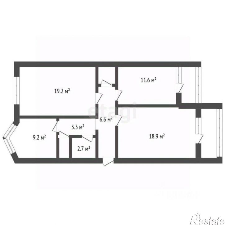 3-комн квартира Ростовская улица, 58/19,  д. 58/19