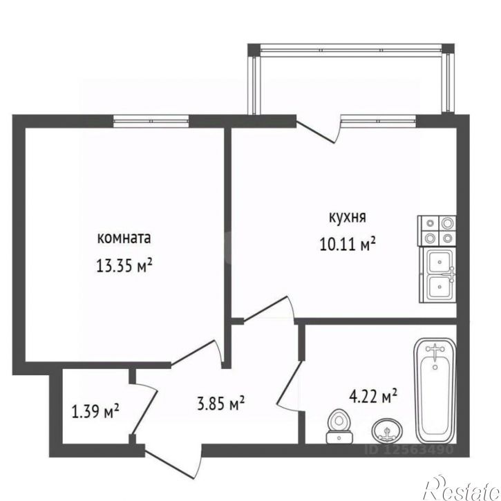 1-комн квартира улица Независимости, 78 к1,  д. 78 к1
