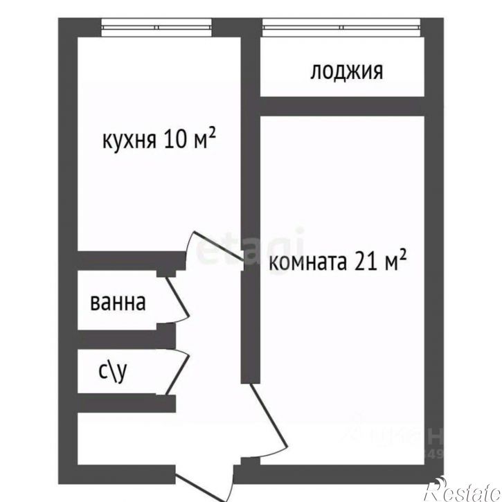 1-комн квартира Ростовская улица, 58/4,  д. 58/4