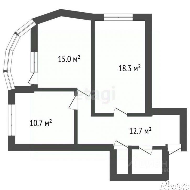 2-комн квартира улица Урицкого, 155,  д. 155