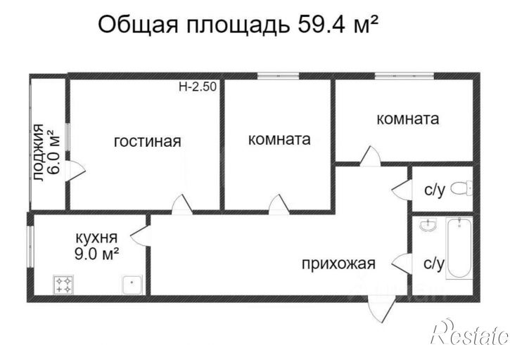 3-комн квартира ул Баррикадная, 5а,  д. 5а