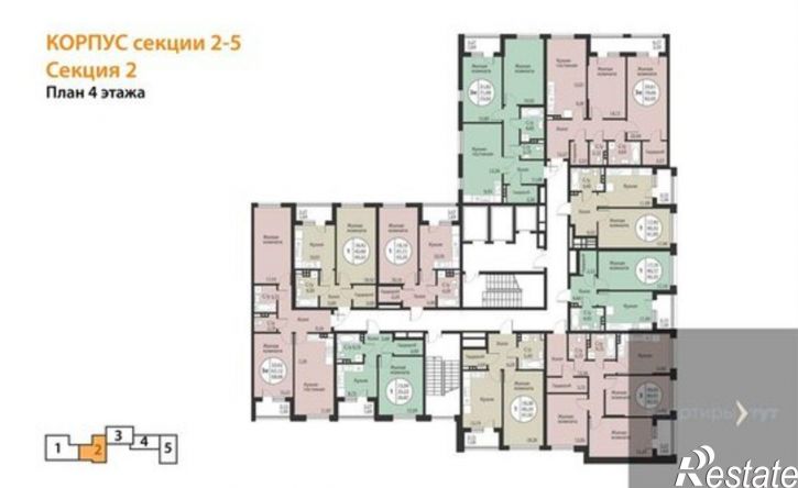2-комн квартира в новом доме Московский пр-кт, 138,  д. 138