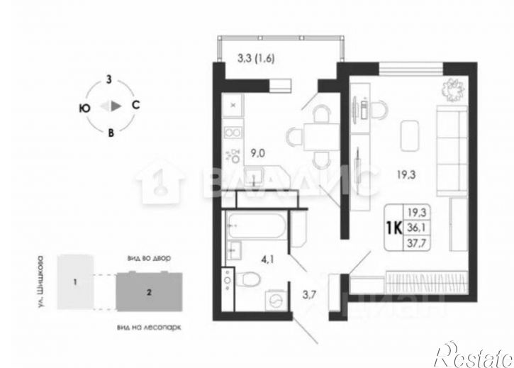 1-комн квартира ул Загоровского, 3Н,  д. 3Н