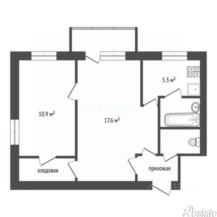 2-комн квартира ул Танеева, 10,  д. 10