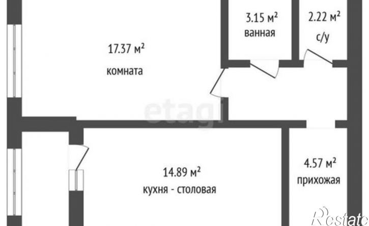 1-комн квартира улица Кривошеина, 13/13,  д. 13/13
