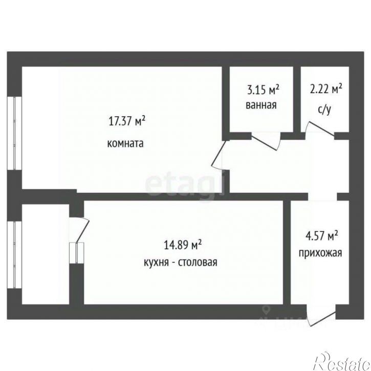 1-комн квартира ул Кривошеина, 13/13,  д. 13/13