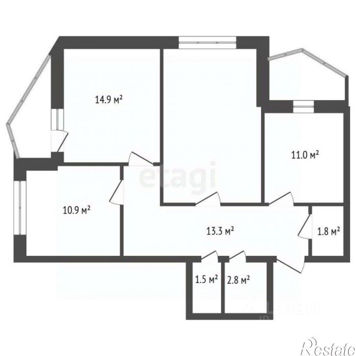 3-комн квартира Пеше-Стрелецкая улица, 64,  д. 64