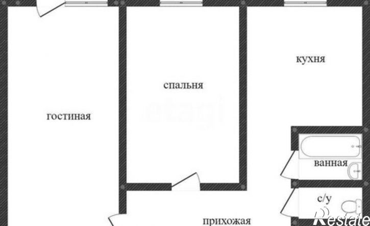 2-комн квартира улица Хользунова, 39,  д. 39