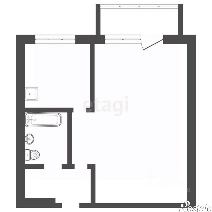 1-комн квартира улица Свободы, 59,  д. 59