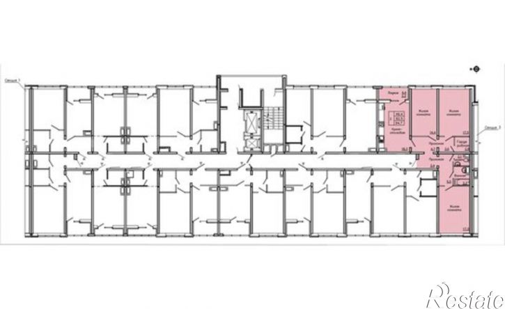 3-комн квартира ул Федора Тютчева, 105,  д. 105