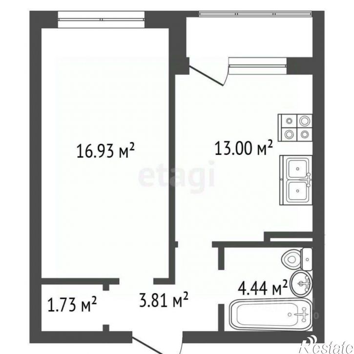 1-комн квартира улица Независимости, 78 к1,  д. 78 к1