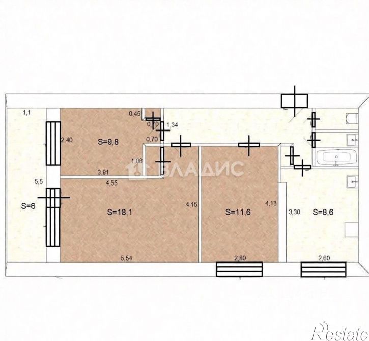 3-комн квартира ул Героев Сибиряков, 33/2,  д. 33/2