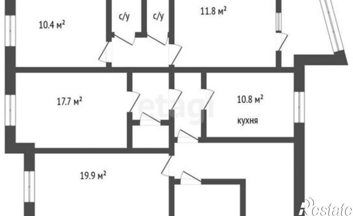 4-комн квартира Театральная улица, 19,  д. 19