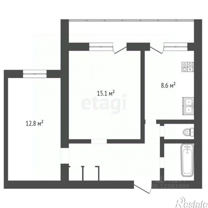 2-комн квартира ул Туполева, 20/1,  д. 20/1