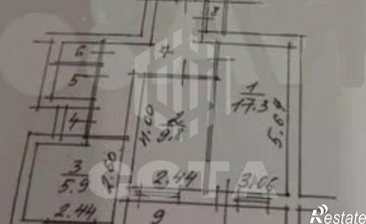 2-комн квартира улица Генерала Перхоровича, 1,  д. 1