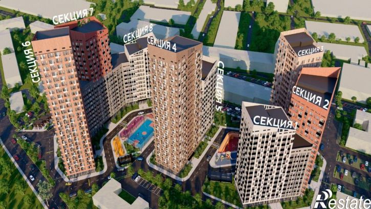 1-комн квартира в новом доме ул Дружинников, 8В,  д. 8В
