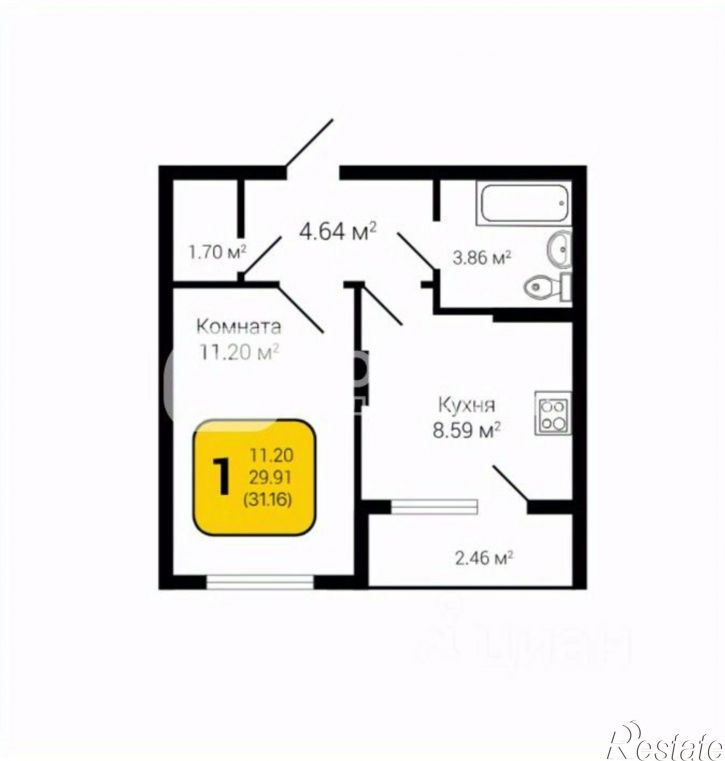 1-комн квартира ул Независимости, 55е,  д. 55е