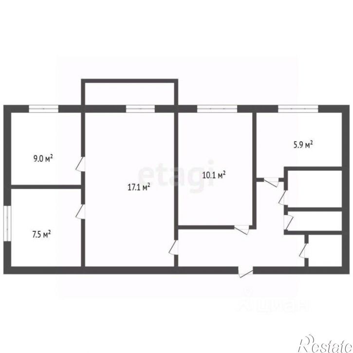 4-комн квартира ул Небольсина, 5/1,  д. 5/1