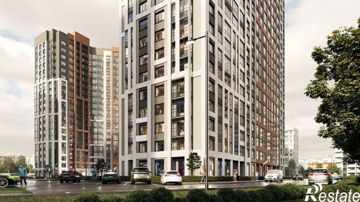 1-комн квартира в новом доме улица Богдана Хмельницкого, 53А,  д. 53А