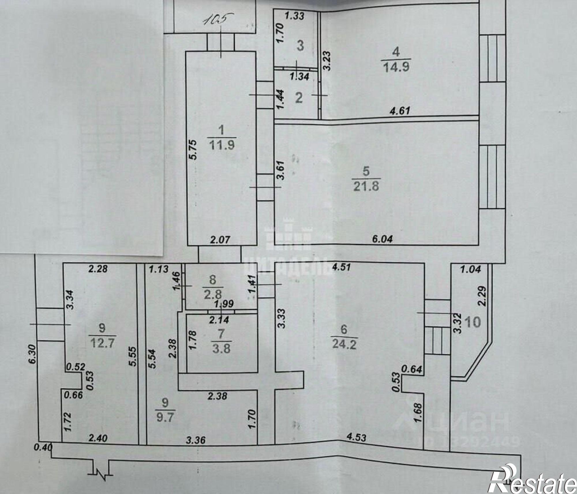 Купить офис, помещение под офис за 12 900 100 рублей на улица Моисеева, 15